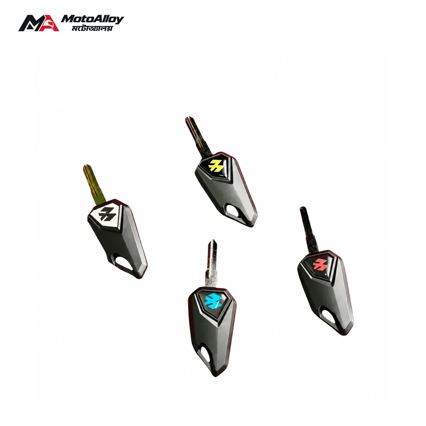 Stylish Flip Key for Bajaj Motorcycle — MotoAlloy white-background product image