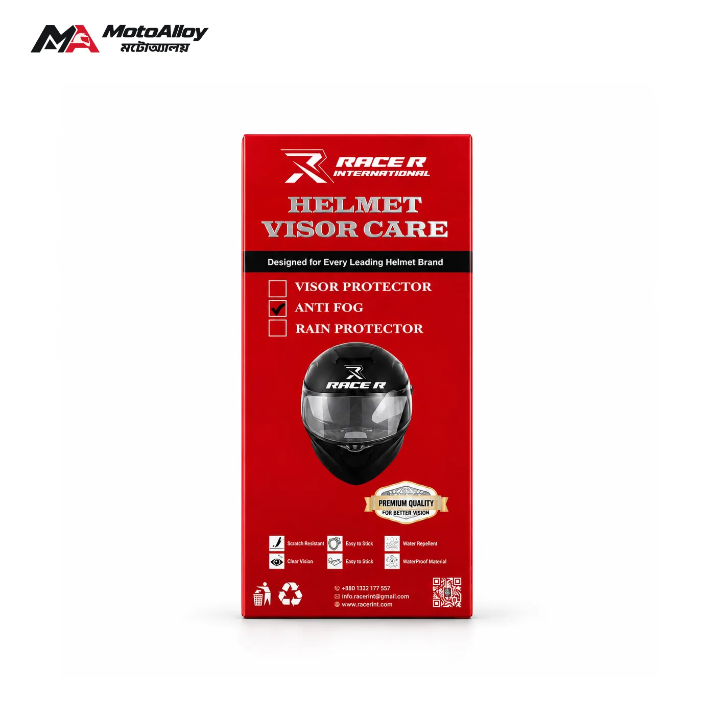 RacerR Helmet Visor Care Anti Fog
