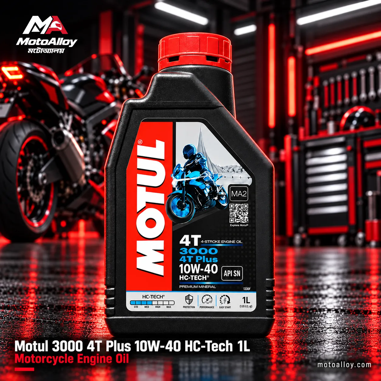 Motul 3000 4T Plus 10W-40 HC-Tech 1L